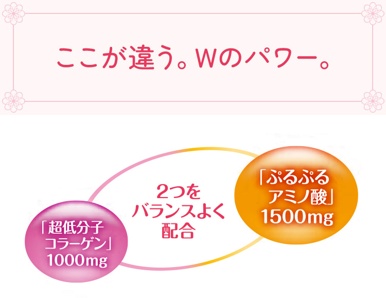 ここが違う。Wのパワー。